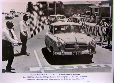 Borgward Isabella at Mobilgas Economy Run Australia 1958 Factoryphoto (10415)